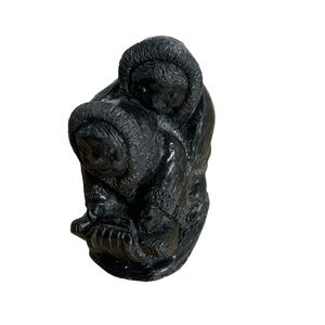 The Wolf Sculptures Eskimos sledding figurine handmade sculpture hand made